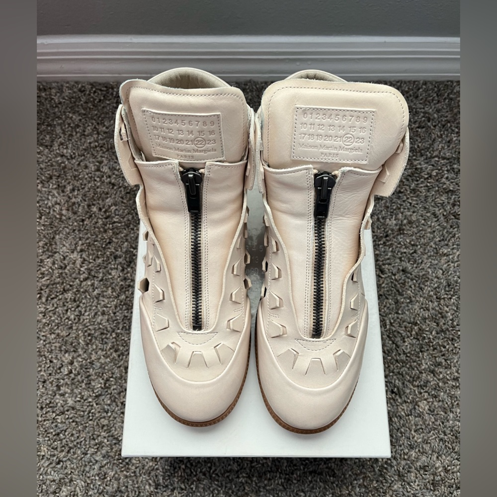Maison Martin Margiela Men’s Leather Hightop Sneakers